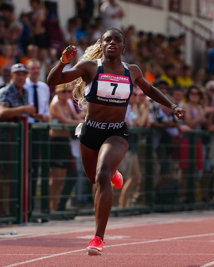 Kelly Doualla (atletica): «A 15 anni se vinco hamburger e patatine: quando corro, non penso a niente»
