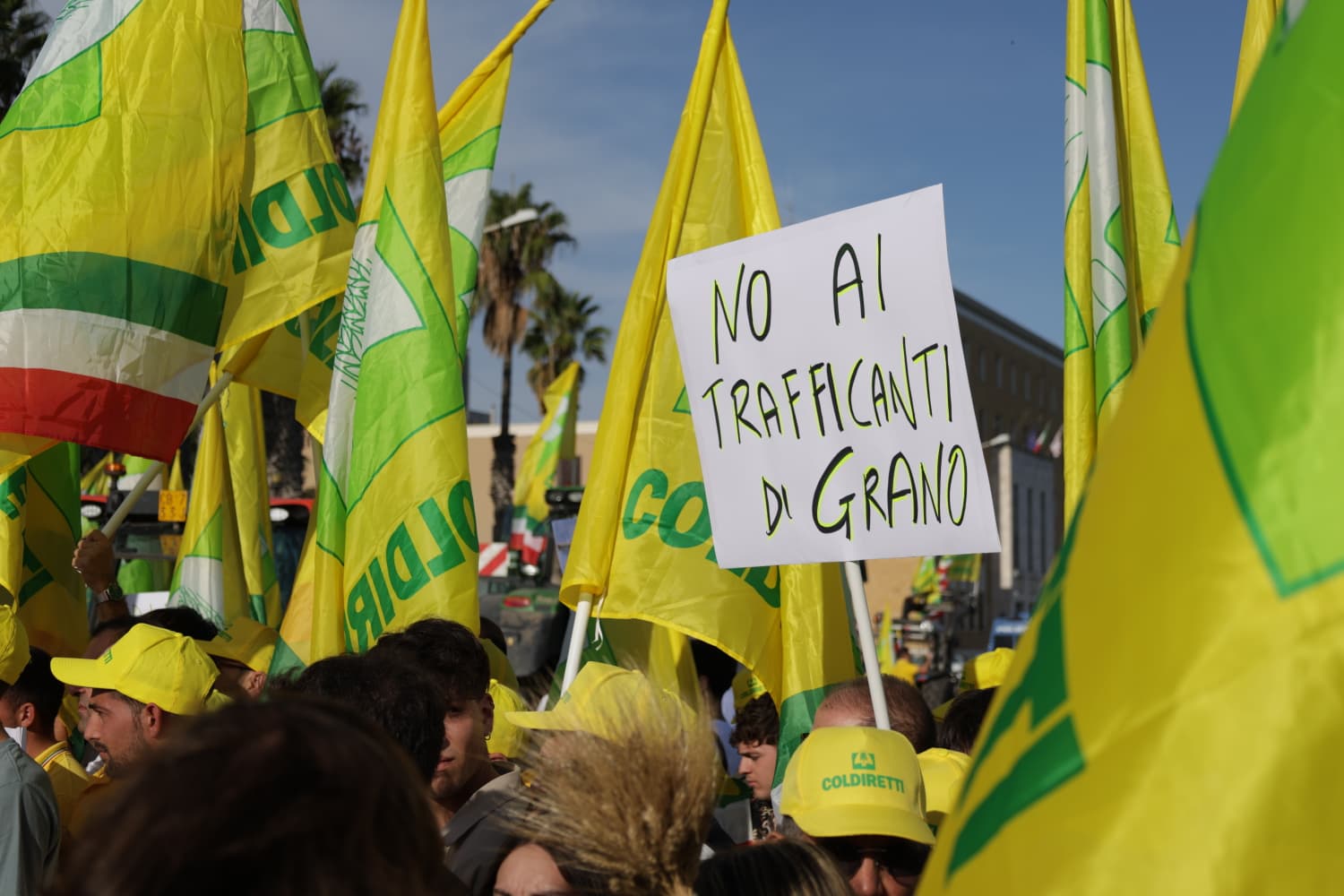Il popolo del grano scende in piazza: in ... sul lungomare di Bari. «Basta prodotto estero»