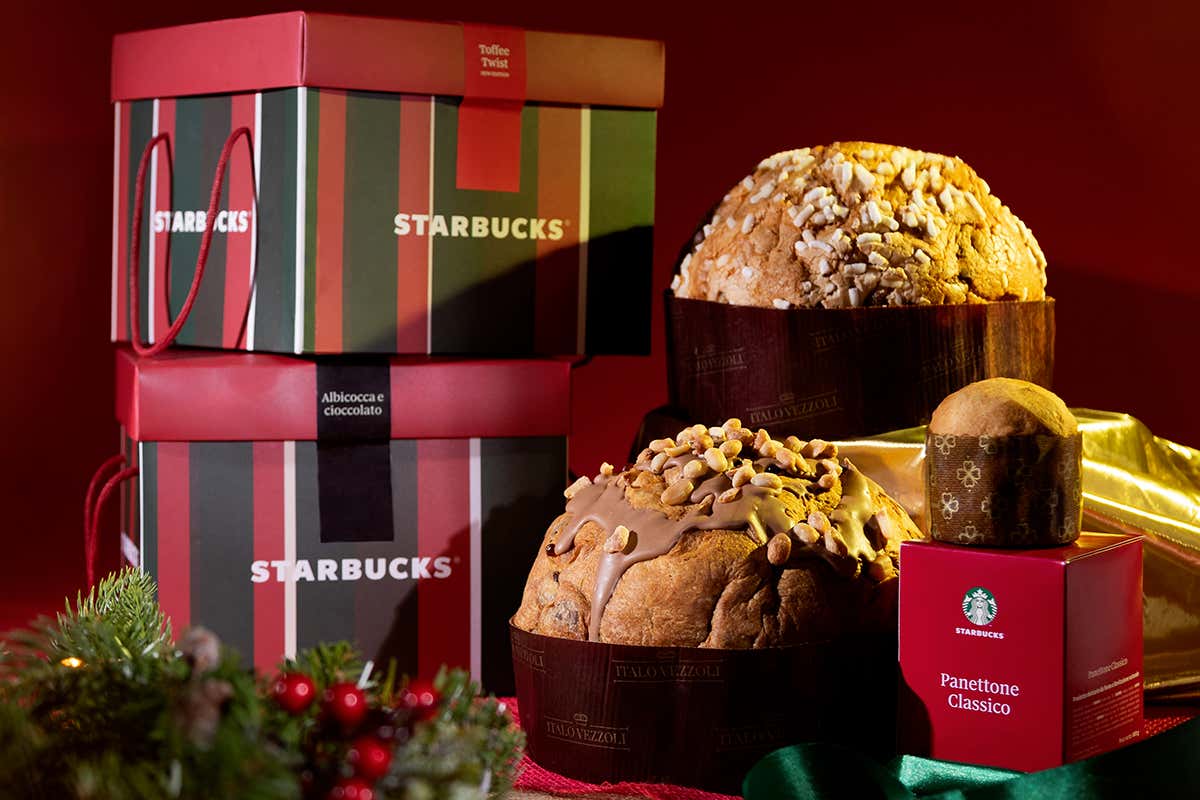 Starbucks Italia lancia due panettoni artigianali firmati Italo Vezzoli