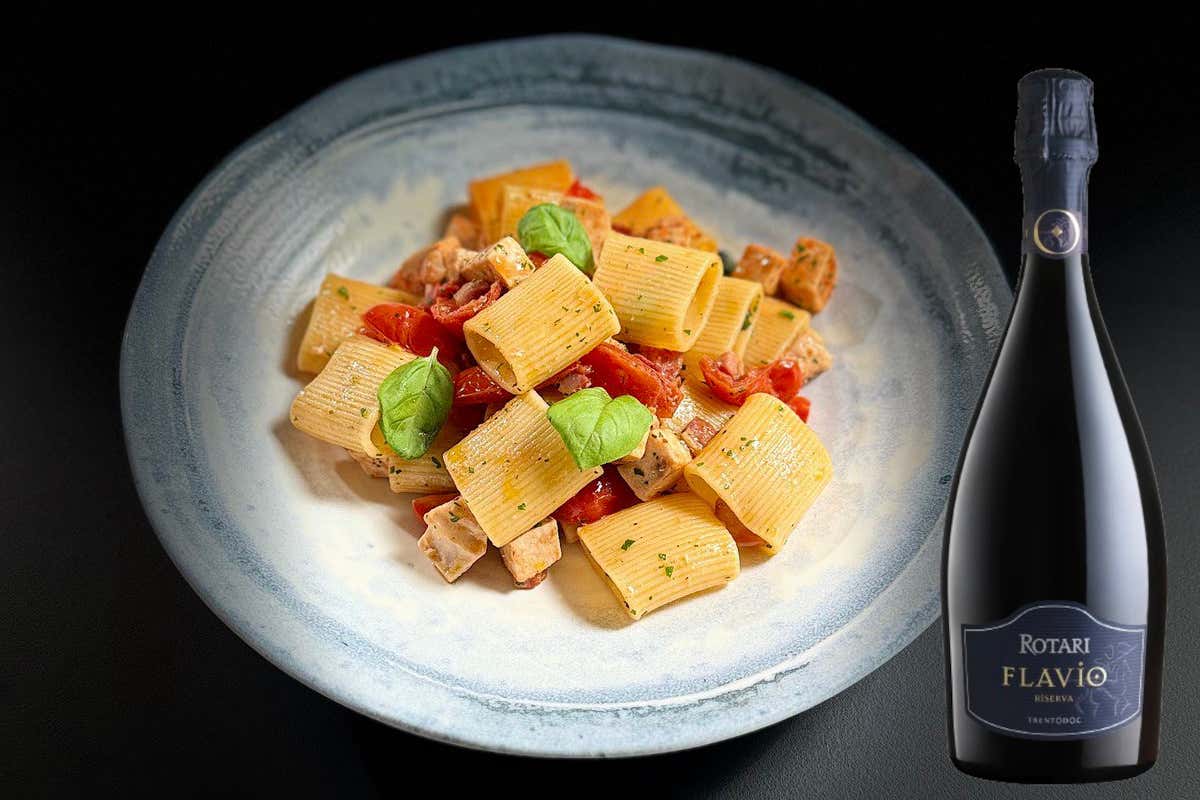 Paccheri e Trentodoc Rotari Flavio, un'armonia di gusto tra mare e montagna Paccheri e Trentodoc Rotari Flavio, un'armonia di gusto tra mare e montagna