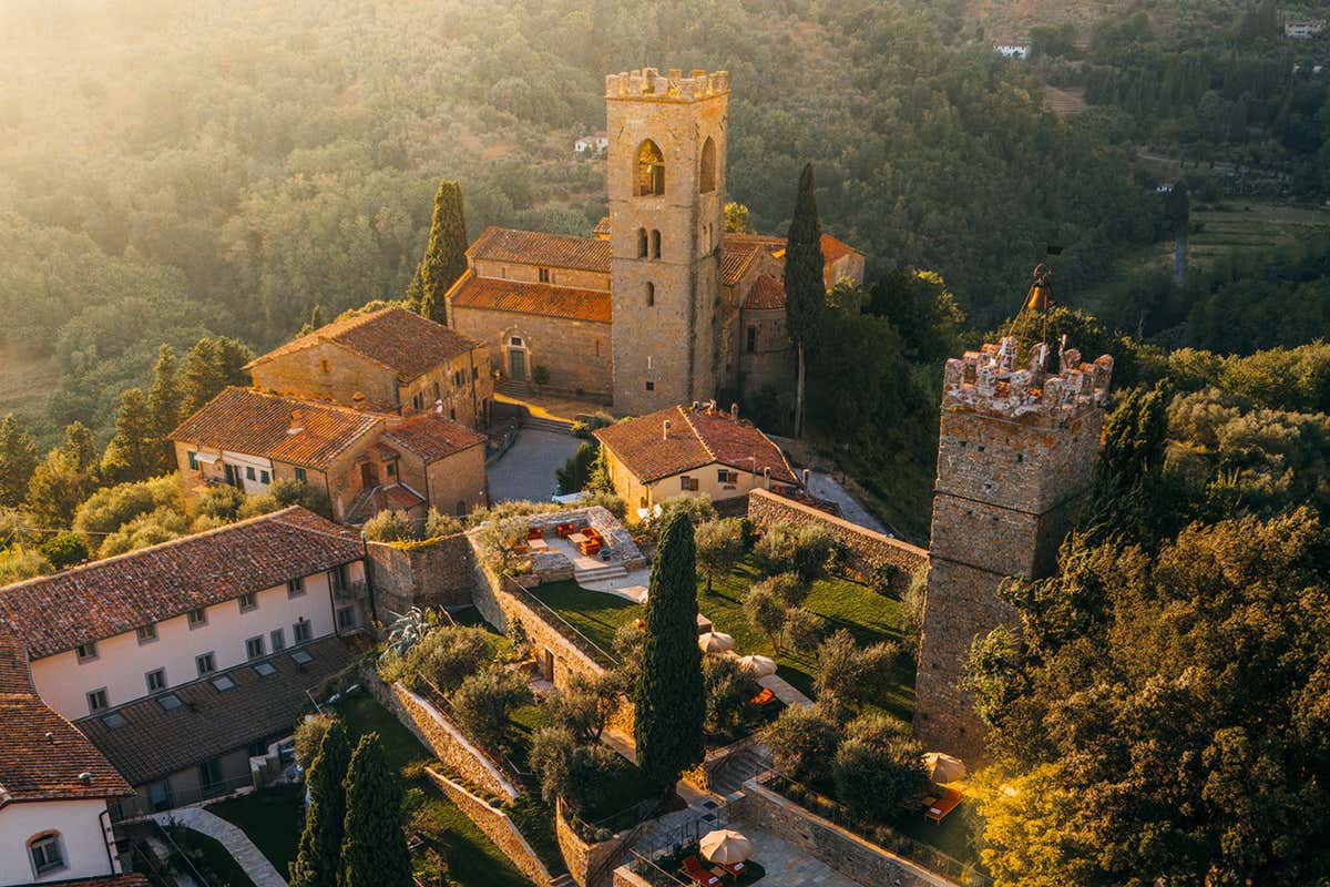 La vista aerea de La Monastica, nel borgo degli agrumi