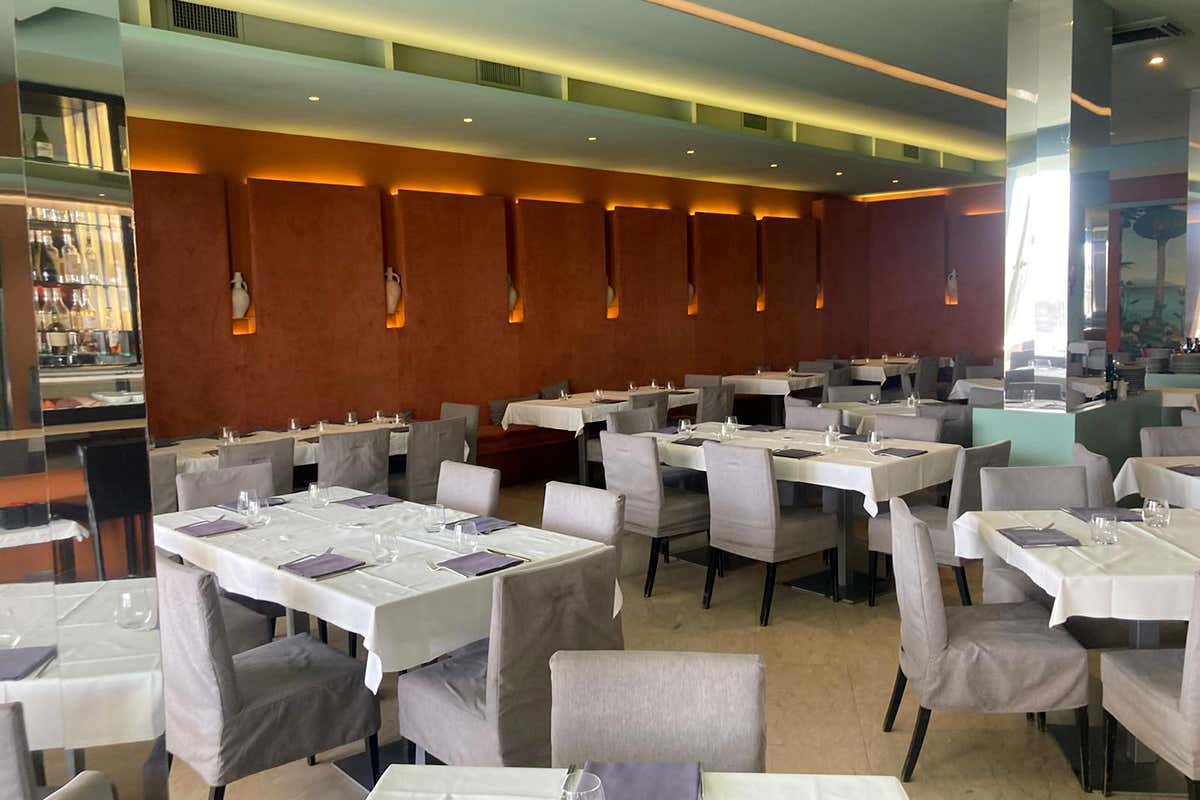 La sala del ristorante Pepe Nero