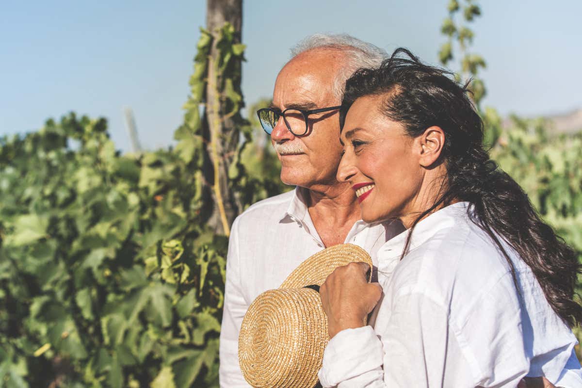 Gino Brunetti e la moglie Maria Grazia Di Francesco, della cantina Casa Grazia