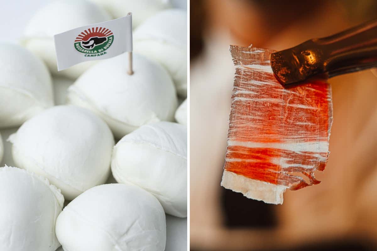 Alimentaria, a Barcellona il gemellaggio tra Bufala Campana Dop e Jabugo Dop A Barcellona l’abbraccio tra Mozzarella di Bufala Campana Dop e il prosciutto Jabugo