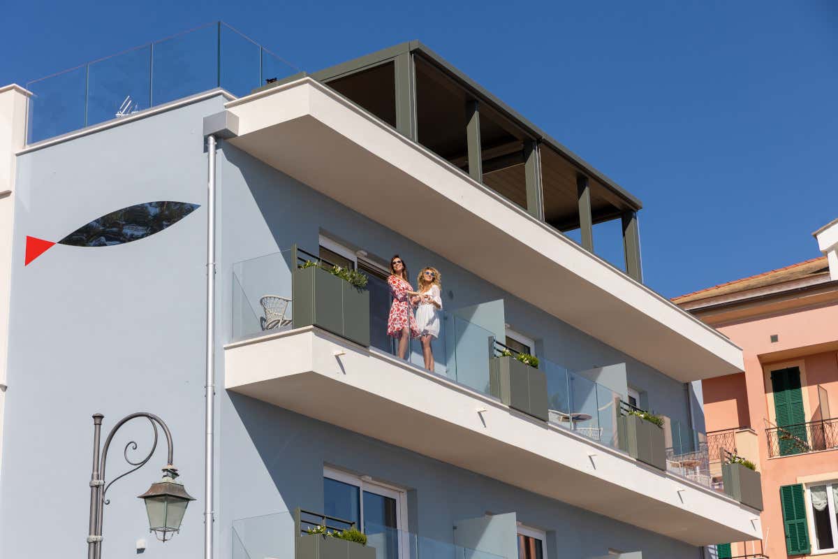 La facciata dell’Acciuga Hotel