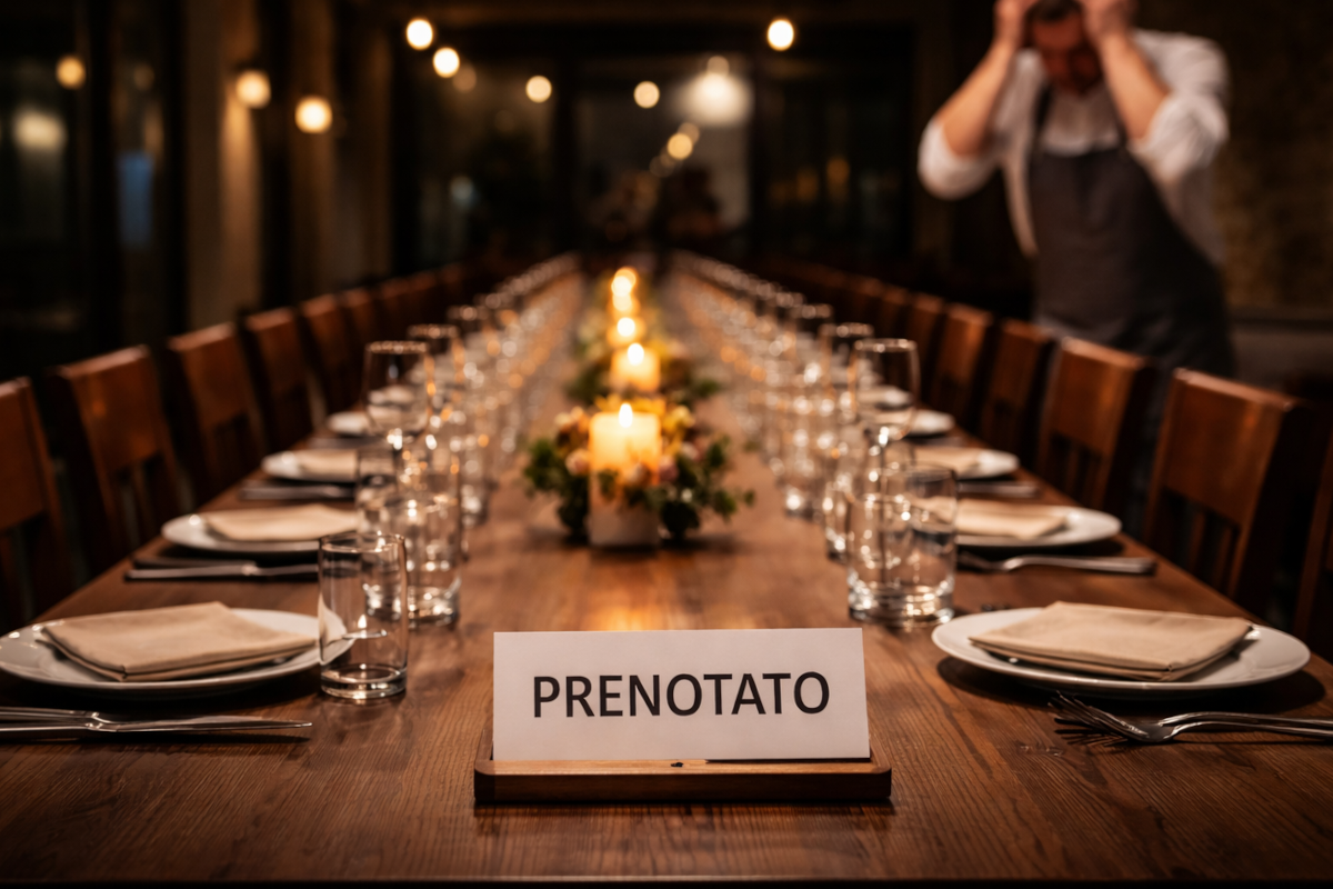 In un ristorante di Vittorio Veneto dei clienti hanno prenotato per 25 persone senza poi presentarsi