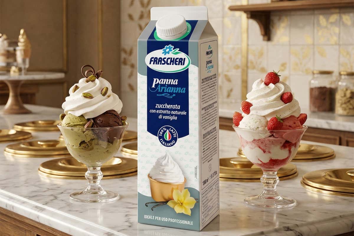 La nuova Panna Arianna Frascheri Zuccherata con estratto naturale di vaniglia