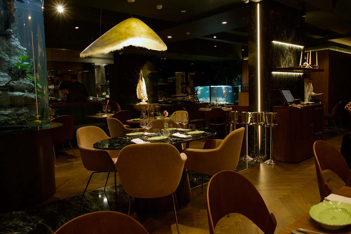 La sala interna di Sea Signora a Milano