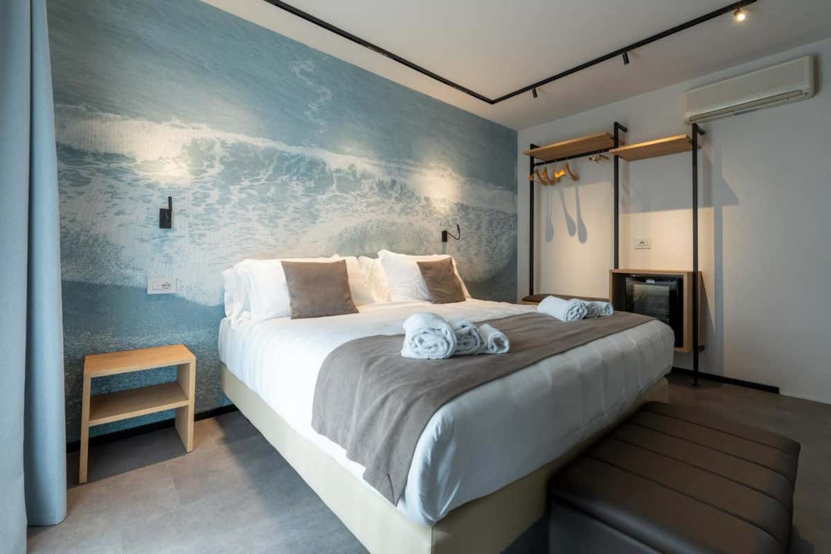 Una delle sei camere rigenerative dell’Hotel Splendid Sole