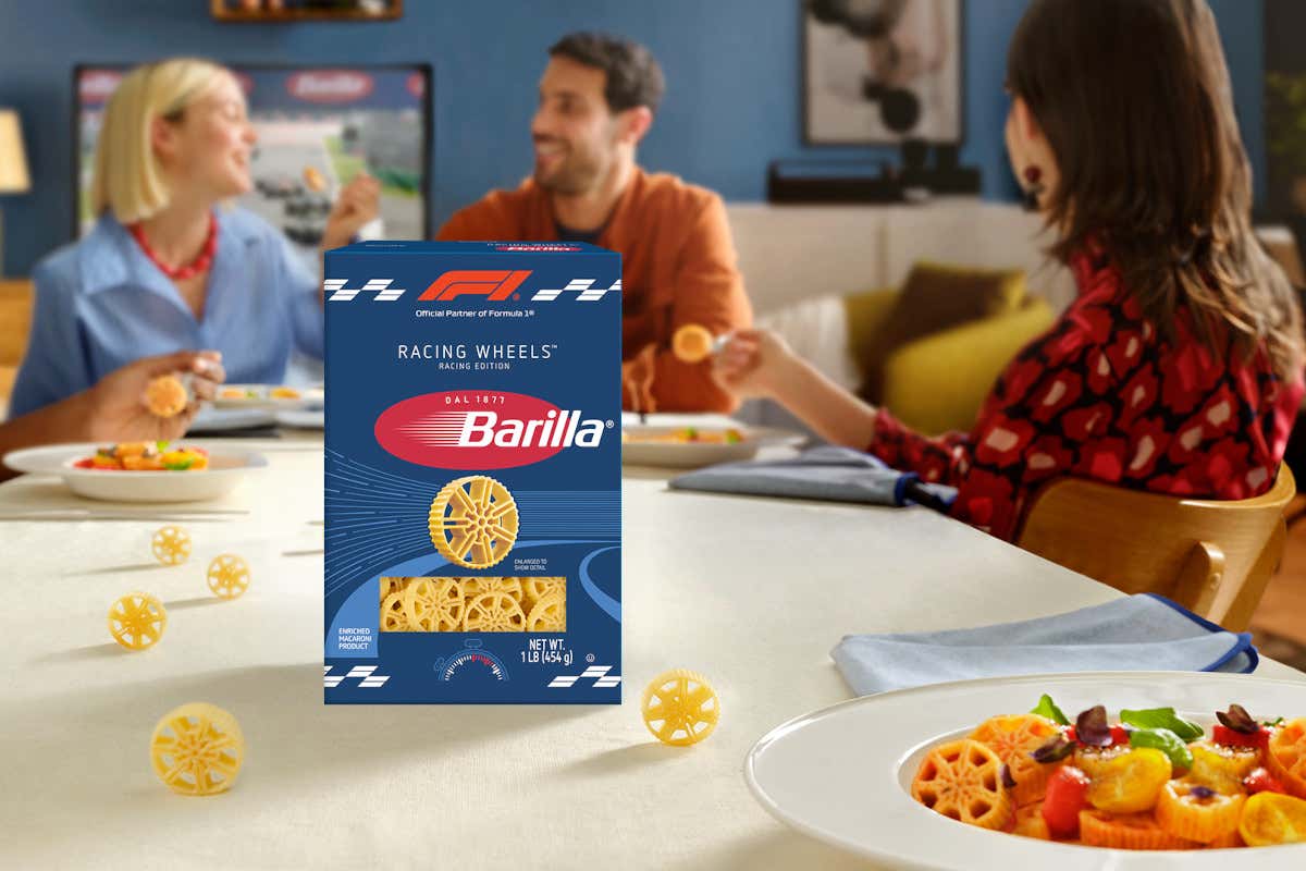 Racing Wheels il nuovo formato di pasta Barilla ispirata alla Formula 1 Racing Wheels Barilla lancia la pasta “da Formula 1” (ma non è in vendita in Italia)