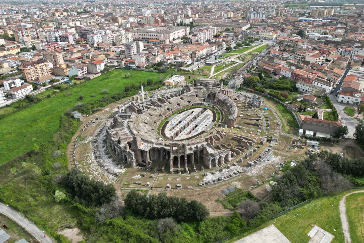 L’Anfiteatro Campano visto dall’alto