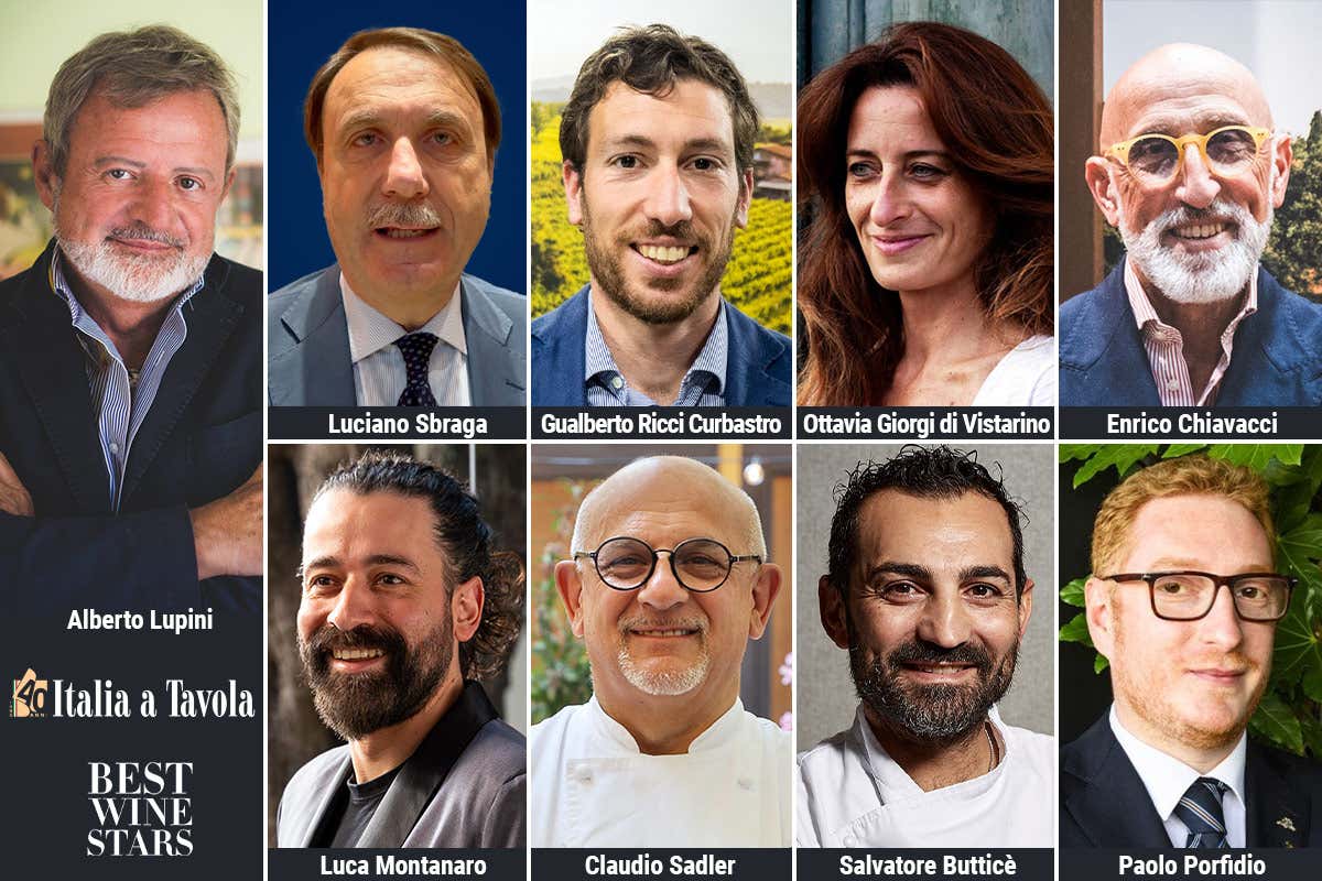 I relatori del talk "Vino al ristorante: opportunità per tutti o pratica per il cassetto?" durante l'evento Best Wine Stars