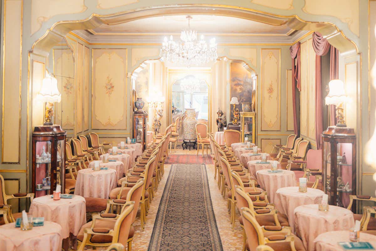 La sala del Caffè Pasticceria Balzola