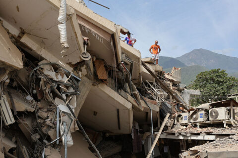 Rescue Efforts Continue In Venezuela After A Magnitude 7.2 Earthquake Struck The Country
