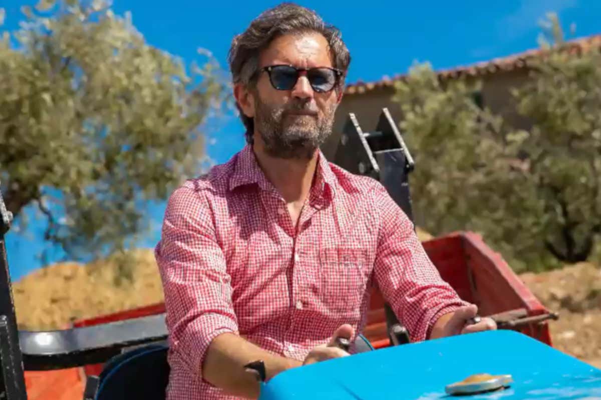 Carlo Cracco nella sua azienda agricola Vistamare