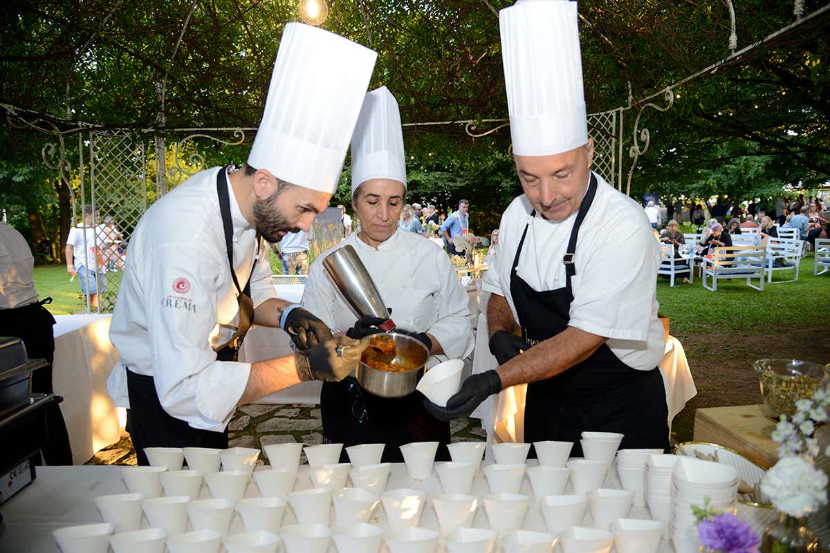 Show cooking live dei ristoratori di Intavolando nel Parco