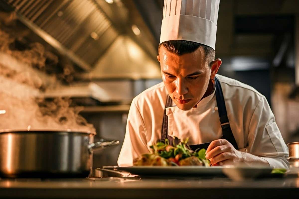 Dentro la cucina di un ristorante, tra fiamme libere, piastre e forni, si superano regolarmente i 40°C