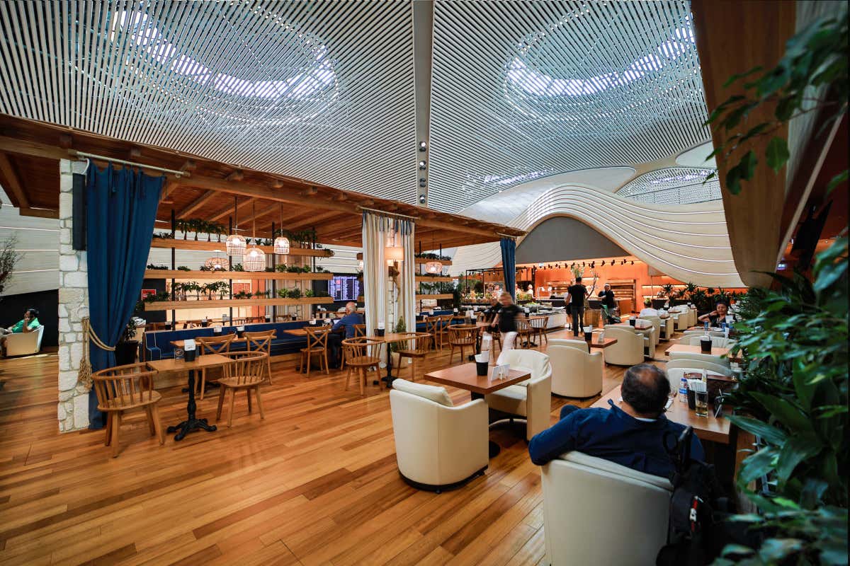 La lounge di Turkish Airlines all'aeroporto di Istanbul