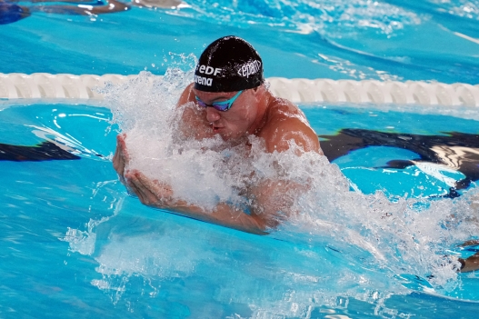 Simone Cerasuolo from Italy at the Swimming European Aquatics Championships Paris 2026, Paris, August 14, 2026 . (Photo by Gian Mattia D'Alberto/LaPresse)