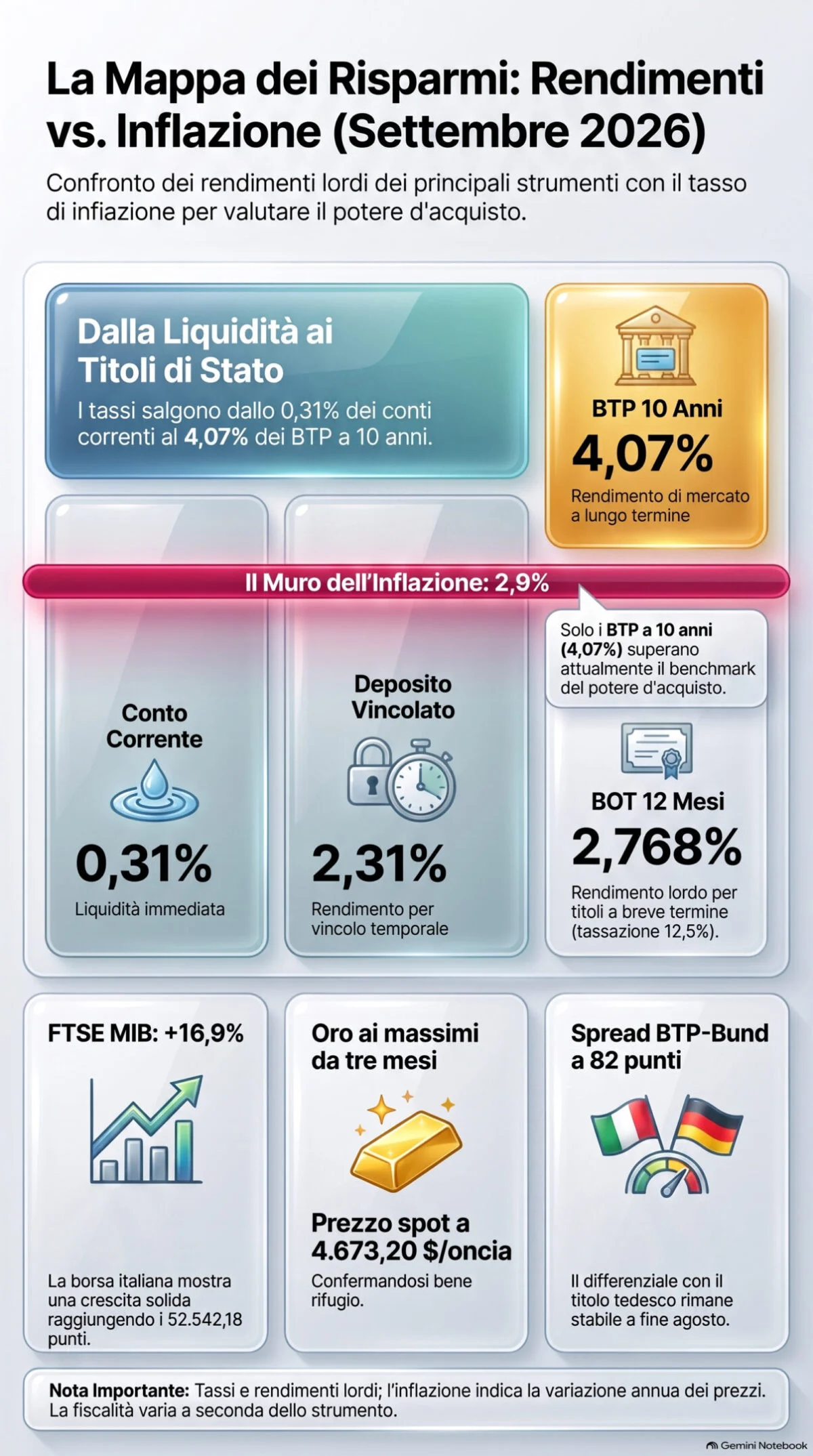Risparmi, settembre cambia le carte in tavola: dove conviene mettere i soldi adesso