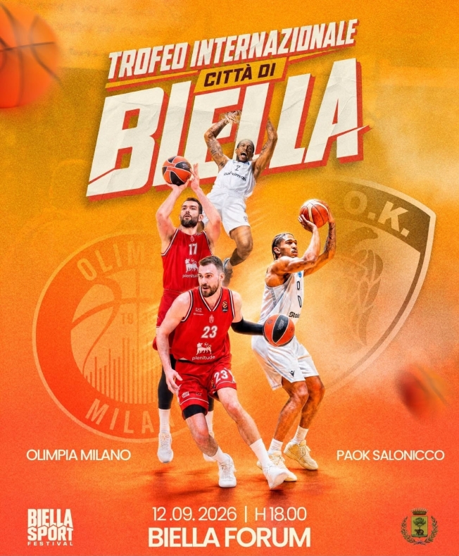 Olimpia Milano-Paok Salonicco a Biella