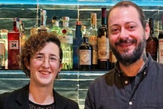 Dalia Bernucci, del Brillo di Riccione, e Sergio Mannino, del bar Sabir di Palermo