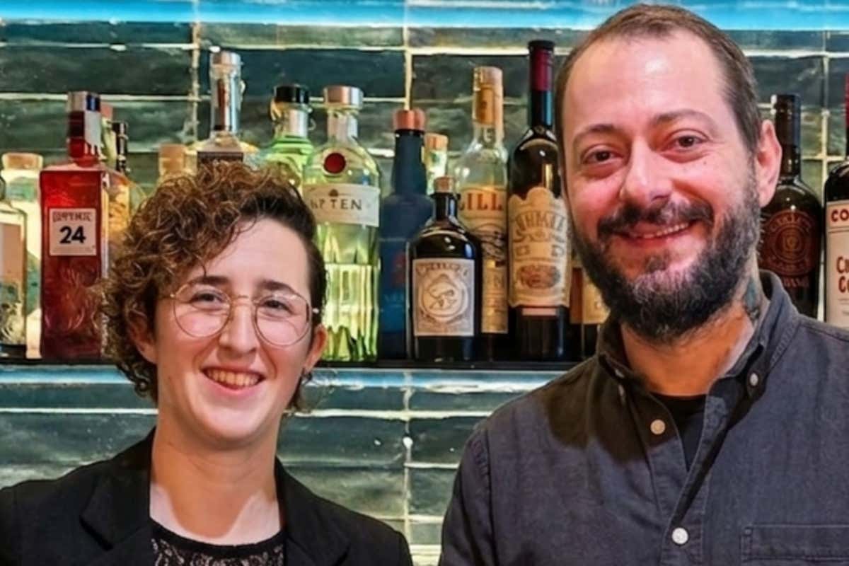 Dalia Bernucci, del Brillo di Riccione, e Sergio Mannino, del bar Sabir di Palermo
